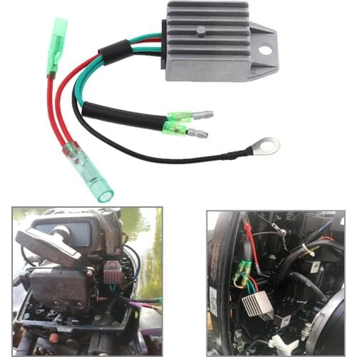 Universal Outboard Engines Voltage Rectifier Regulator Stabilize for 2 Stroke 40HP Outboard Aluminum Alloy for Boat Marine Yacht