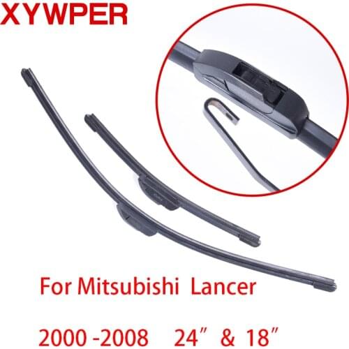 XYWPER Windshield Wiper Blades for Mitsubishi Lancer 2000 2001 -2008 24"&18" Car Accessories Soft Rubber Car Windshield Wipers