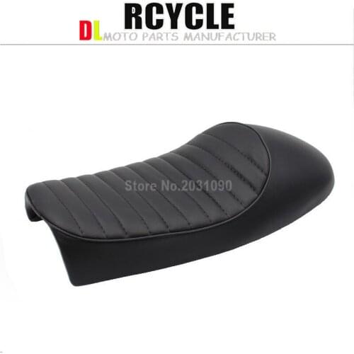 Motorcycle Parts Vintage Cafe Racer Seat Retro Saddle Black & Brown For Honda CB CL Retro Cafe Racer CB200 CB350 CB400