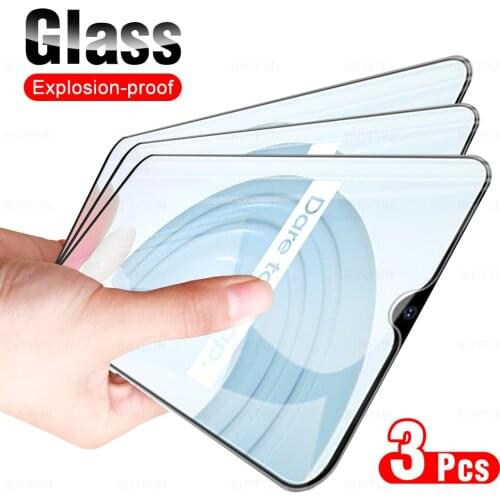 3Pcs Full Cover Protective Glass For OPPO Realme C21Y 2021 Phone Screen Protector Glasses Film For Realmy Realmi C 21Y 21 Y 6.5"