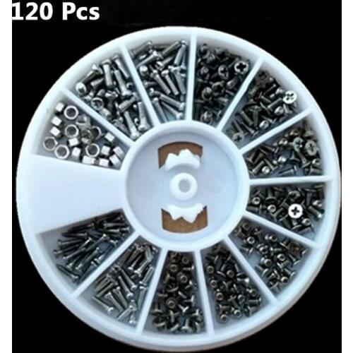 1Box (600pcs) 12 Kinds of Small Screws Nuts Kit M1 M1.2 M1.4 M1.6 Screw for Watches Glassess Repair Tools Tornillos