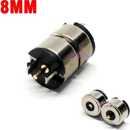1Pair Spring-Loaded Pogo Pin Connector Smart Hydrogen-Rich Cup Magnetic Through Hole Male Female 2A 12V DC Power Charge Probe