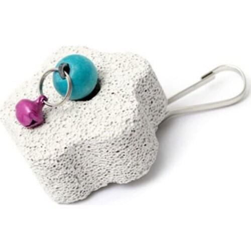 2020 new arrival Parrot Mouth Grinding Blah Stone Bird Toy Molar Stone Cage Toys Parakeet Cockatiel Budgie bird Products