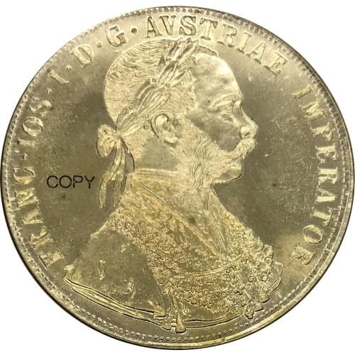 Austrian 4 Ducat Franz Joseph I Gold coin 1907 Brass Metal Copy Coin Commemorative COINS