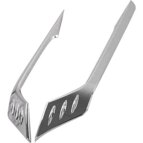 For Hyundai Santa Fe 2019 ABS Chrome Front Foglight Fog Light Lamp Cover Eyebraw Trim Frame Sticker Exterior Accessories