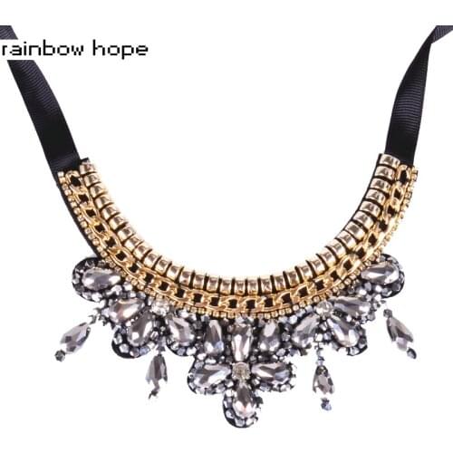 Hot sales New Fashion Ethnic Necklace Pendant Vintage Bohemian Choker Collar Handmade Statement Necklaces For Women