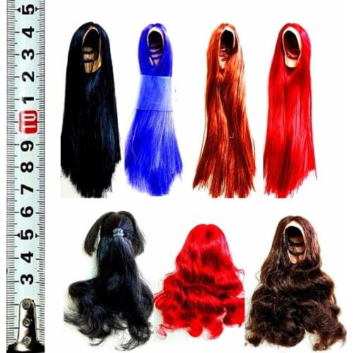 1/6 Scale Female Figure Accessory Kumik Soldier Head Hair Set Wig Model Accessories Model for 12 " Female Head