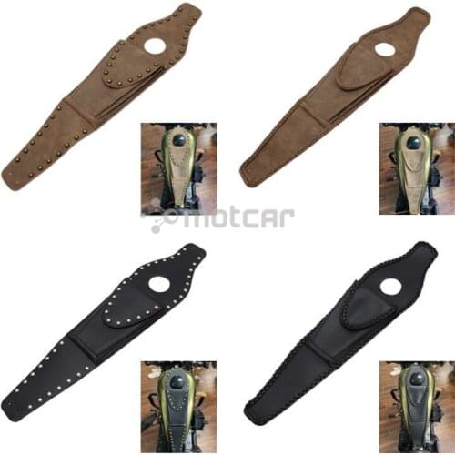 Motorcycle Oil Gas Fuel Tank Dash Console Center Pouch Bag PU Leather Pad Fit for XL 883 1200 48 Motorcycle Accessories