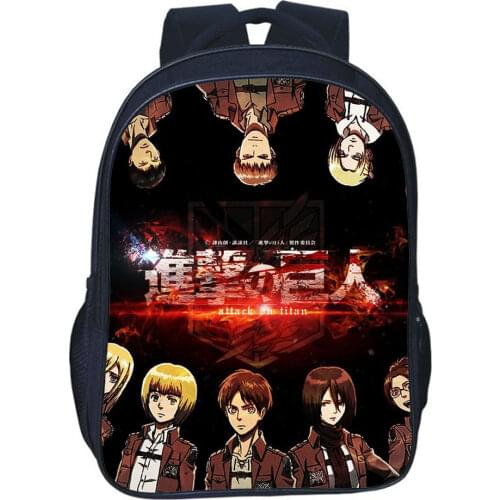 Attack On Titan Backpacks Men Anime School Bag For Teenagers Students School Back Pack Rucksack Attack Of The Titans Backpack