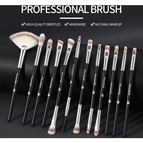 12pcs Makeup Brush Set Eyeshadow Lip Eye Makeup Brush Trimming Loose Powder Brush Makeup Tool TSLM1