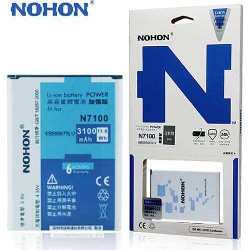 NOHON Battery For Samsung Galaxy Note 2 3 NFC 4 Edge Note2 Note3 Note4 N7100 N9009N9005 N9108V N910H Replacement Batteries+Tools