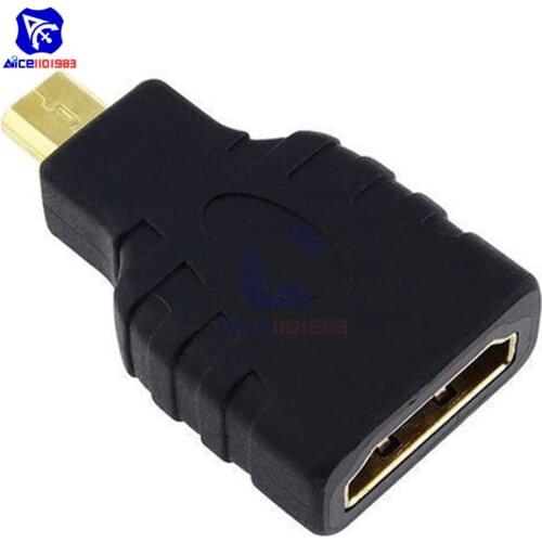 Micro HDMI Male to HDMI Female Adapter Coupler Connector Converter Support 3D 4K 1080P Resolution Micro HDMI Port Devices