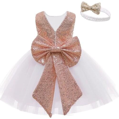 Baby Girls Dress For Baby Princess Dress Infant First 1 Year Birthday Dress Newborn Clothes Baby Party and Wedding Dress Vestido