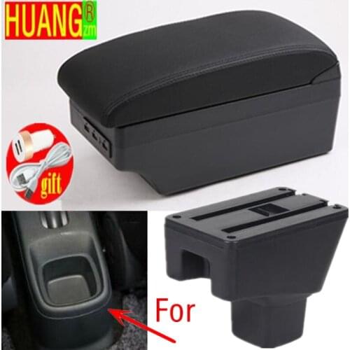 For SUZUKI SX4 Armrest Interior Parts Car Armrest box Retrofit parts Storage box car accessories Interior with USB LED