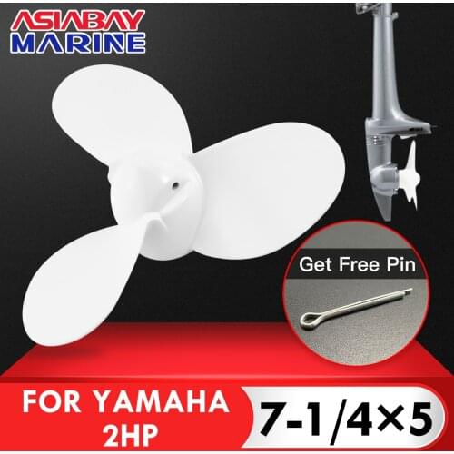For Yamaha 2hp 7-1/4*5 Outboard Propeller Boat Motor Aluminum Alloy Screw 3 Blade Ship Marine Engine Part