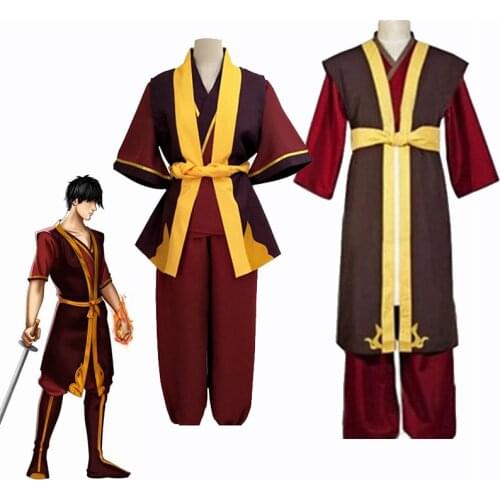 The Last Airbender Avatar Aang Cosplay Costume Zuko for Adult Halloween Suit Hanfu Halloween Christmas Party Outfits Men Women