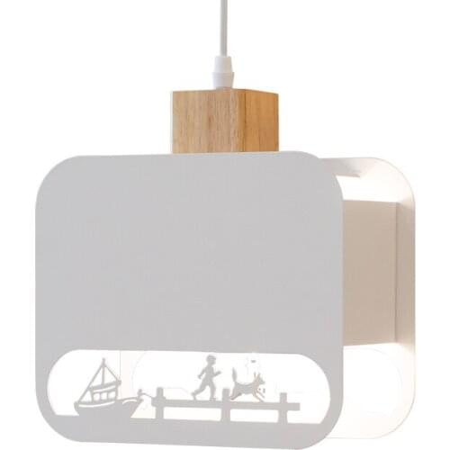 Modern White Pendant Light Bedroom Lights Hanging living room led lamp Nordic style bedside lighting fixture restaurant lamps