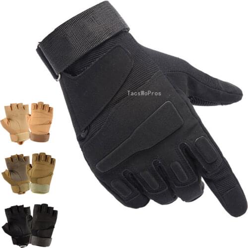 Half / Full Finger Tactical Gloves Hiking Military Paintball Airsoft Cs Climbing Shooting Sport Hunting Climbing Cycling Gloves