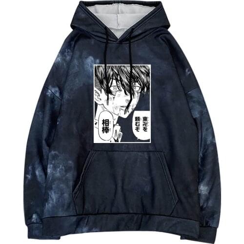 Tokyo Revengers Cool Harajuku Hip Hop Flame Sweatshirt Women Men Hoodie