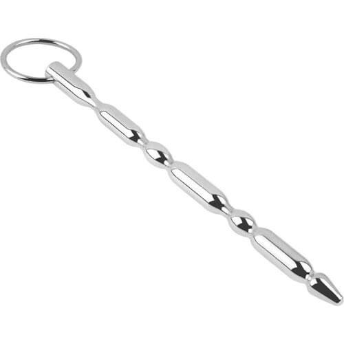 Male Penis Insert Beads Urethral Plug Cbt Sex Toys For Men Adult Stainless Steel Urethral Dilators Sounding Rod Cock Masturbator