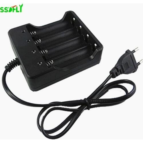 18650 Charger 4 Slot 18650 Four Charger 4.2v Smart Flashlight Lithium Battery Charger US Regulation European Regulation