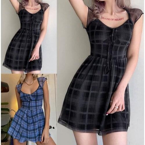 Cutenew Sexy Pattern Women Dress Square Neck All-matched Short Sleeve Bow Mini Dress Streetwear 2021 Summer Casual Stretch
