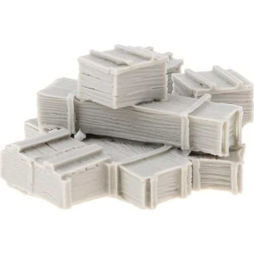 1/35 Resin Figure Kit 8 Ammunition Boxes Miniature War Game Accessory Unpainted