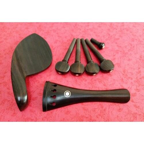 1set Brand new natural ebony Viola parts peg tailpiece chinrest endpin