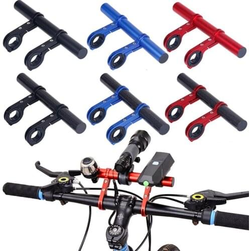 1 Pcs Aluminium Alloy/Carbon Fiber Bicycle Handlebar Extended Bracket Bike Headlight Mount Bar Holder Lantern Lamp Support Rack