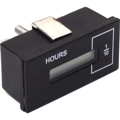 1PC Mechanical Hourmeter DC 12 36V Hour Meter Counter Timer Fit For Doosan Daewoo Excavator DH55/60/80/220/225/300-7 Spare Parts