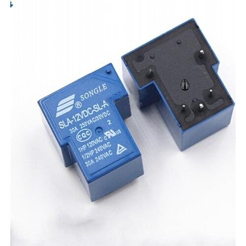 10pcs Power relays SLA-12VDC-SL-A 12V 30A 5PIN T90 a group of normally open new and original
