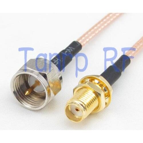 15CM Pigtail coaxial jumper cable RG316 extension cord 6inch F male plug to SMA female jack RF adapter connector