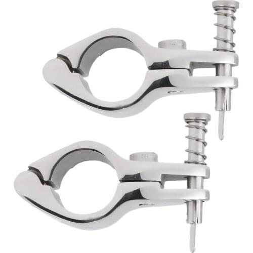2pcs Boat Cover Canopy Fitting Clamp Suits for 22MM OD Tube Stainless Steel