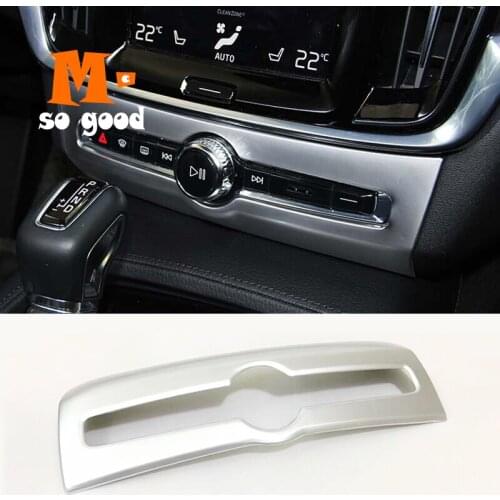 2018 2019 For Volvo XC60 Car Air Conditioner Switch Button Panel Cover Trim ABS Matte Auto Interior Accessories Styling Sticker