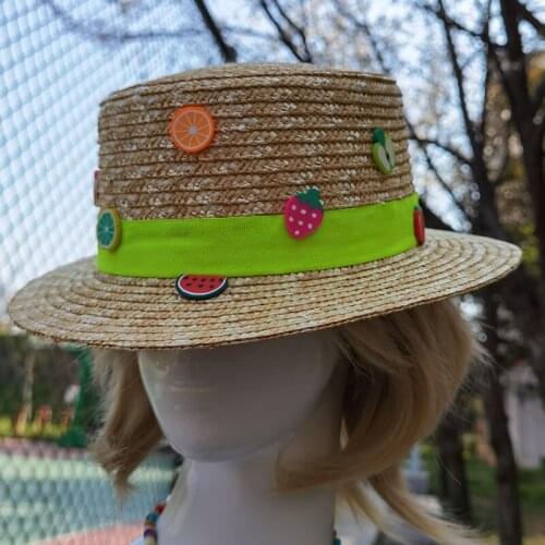 2021 Women Fashion Soft pottery Lovely Handmade Straw Hat Woman Summer Panama Sombrero Cap for Party Go to Beach