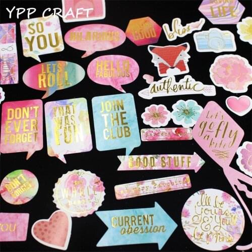YPP CRAFT 45pc Join The Club Cardstock Die Cuts for Scrapbooking Happy Planner/Card Making/Journaling Project