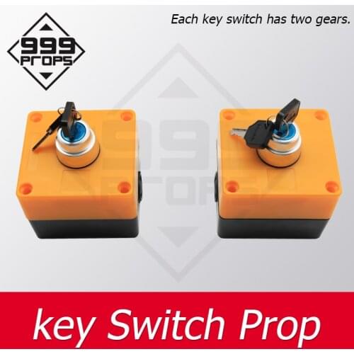 999PROP Key Switch escape room prop find keys and insert them to right position to open magnet lock chamber room devices
