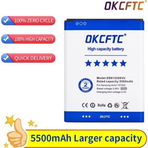 OKCFTC 5500mAh EB615268VU Battery for Samsung Galaxy Note 1 N7000 I9220 i717 i889 i9228 N7005 T879 N7102 N7108 N719