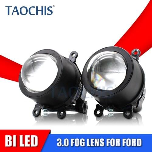TAOCHIS Car Aluminum 12V 3.0 Inch 3000K 3800K 6000K Waterproof M9 Fog Lamp LED Projector Lens for Ford Nissan RENAULT SUZUK