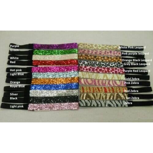Free shipping Mix color headbands for girl softball headbands sparkle headbands 1000