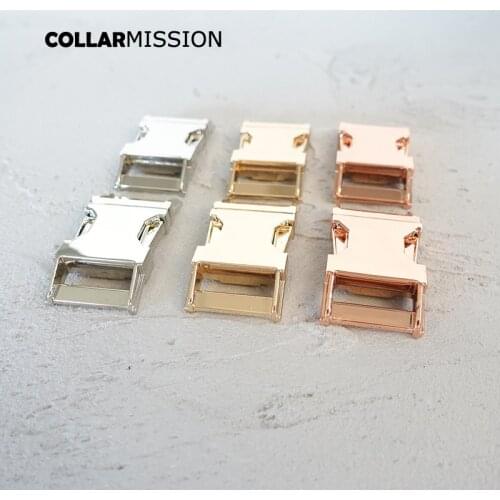 Plated buckle safety quick release buckle customized 25mm dog collar paracord diy accessory Personal Security lock 7 kinds