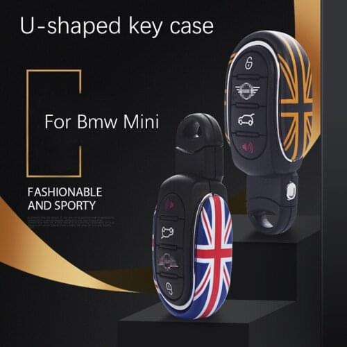 Car Styling Alloy Key Case Cover For BMW Mini Cooper JCW F45 F55 F56 F60 Car Accessories