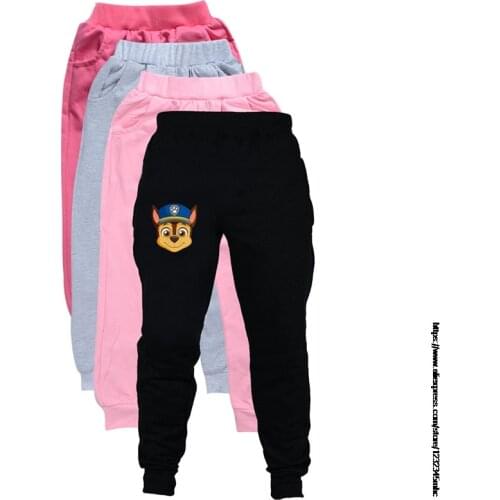 Kids long pant PAW PATROL anime clothes baby girls casual cotton trousers girl spring autumn pajamas pants