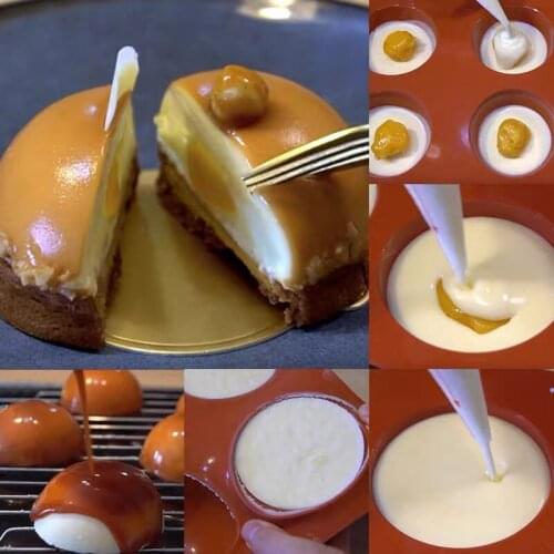 DIY Ball Sphere Silicone Mold For Cake Pastry Baking Chocolate Candy Fondant Bakeware Round Shape Dessert Mould