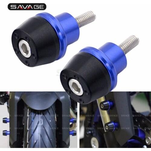 For YAMAHA YZF R1 R6 R3 R25 R125 FZ1 FZ6 FZ8 FAZER FJR XJR XJ6 Moto Falling Protection Front Fender Fork Protector M6 Sliders