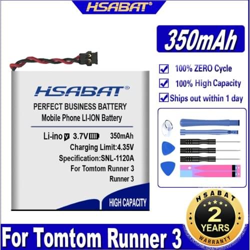 HSABAT 350mah NI-KE SportWatch GPS Sport Watch Motion Watch Lithium Battery 332430 for Tomtom Runner 3 watch 322431 Batteires
