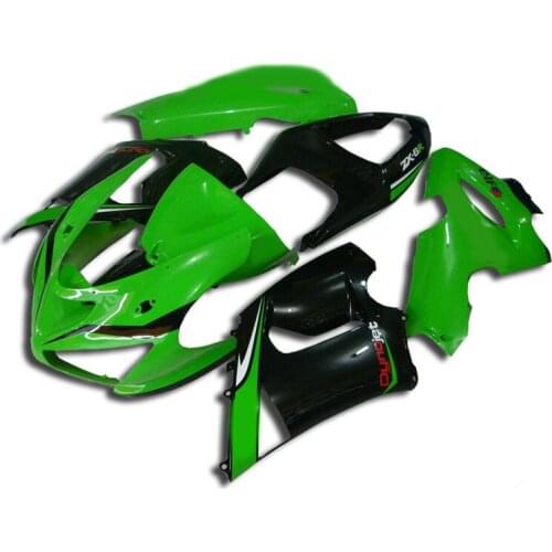 Motorcycle Fairing kit for KAWASAKI Ninja ZX6R 05 06 ZX6R 636 2005 2006 Cool black green ABS Fairings set +gifts SX23