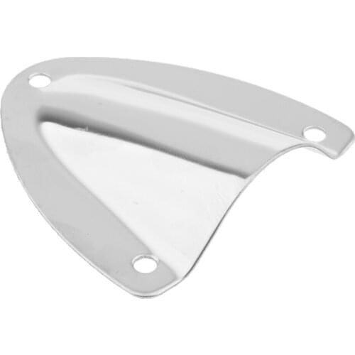 Stainless Steel Clam Shell Wire Cable Vent Cover Boat Accessories Marine for Boat Yacht Ship 6.4 x 5.5 cm Sliver