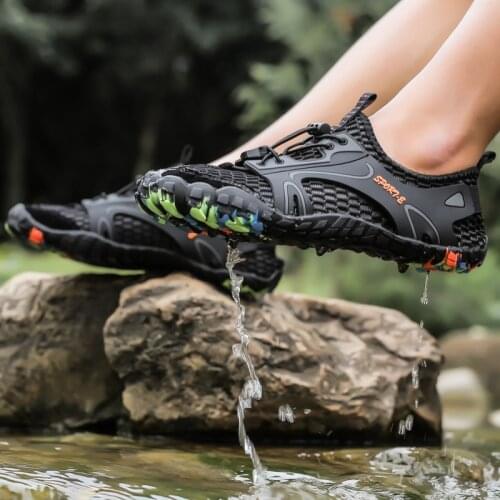 Mesh Aqua Shoes Unisex Upstream Water Sports Sneakers Non-slip Breathable Climbing Hiking Shoes Outdoor Sneakers Shoes Men Women