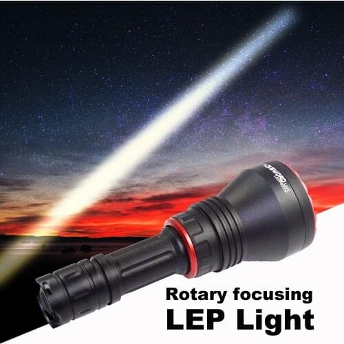 MAXTOCH XSWORD LA60 Short Version Rotary Focusing LEP Torch, Adjustable Beam LEP Flashlight